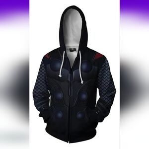 Avengers Thor 3D Hoodies Cosplay Superhero Sweatshirt Sports Jacket Coat Costume